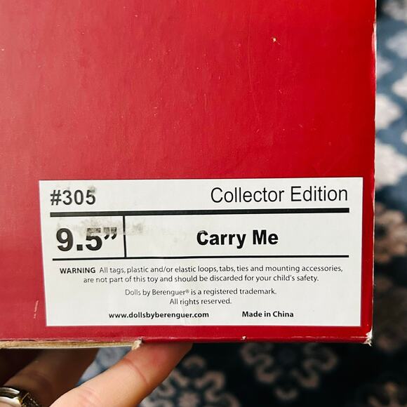 New Dolls by Berenguer Carry Me Baby blue COA real reborn Baby Doll 9.5” - Picture 5 of 11